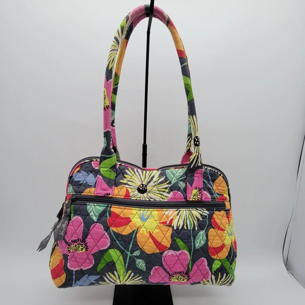 Vera Bradley Purse Shoulder Handbag Jazzy Blooms 12